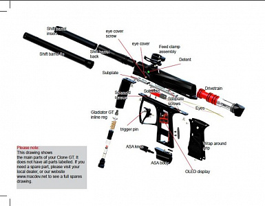 Gt 2000 paintball clearance gun